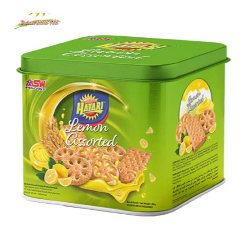 

Biskuit Hatari Lemon cookies kaleng 350 g