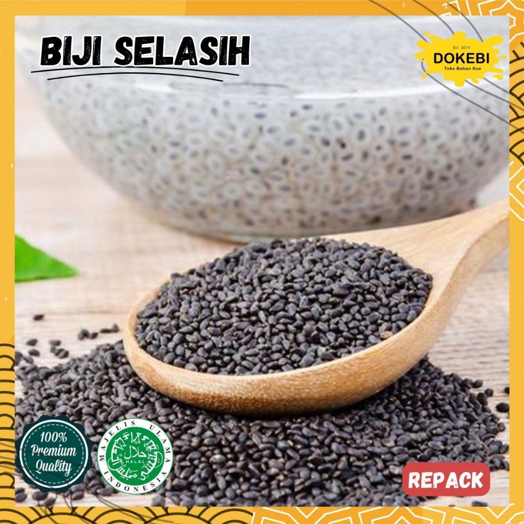 

Biji Selasih [1Kg, 500gr] | Basil Seed | Impor