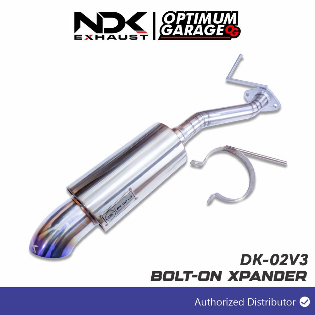 KNALPOT MOBIL BAGIAN MUFLER TYPE DK-02V3 MERK NDK EXHAUST BOLTON XPANDER