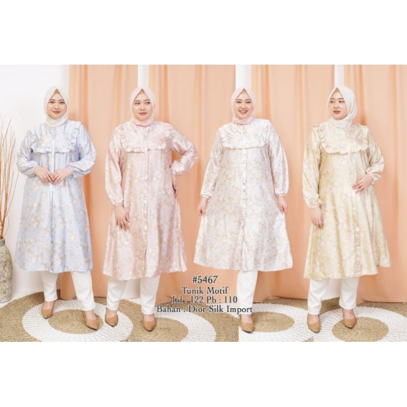 tunik jumbo LD120 armani silk / tunik mazel jumbo