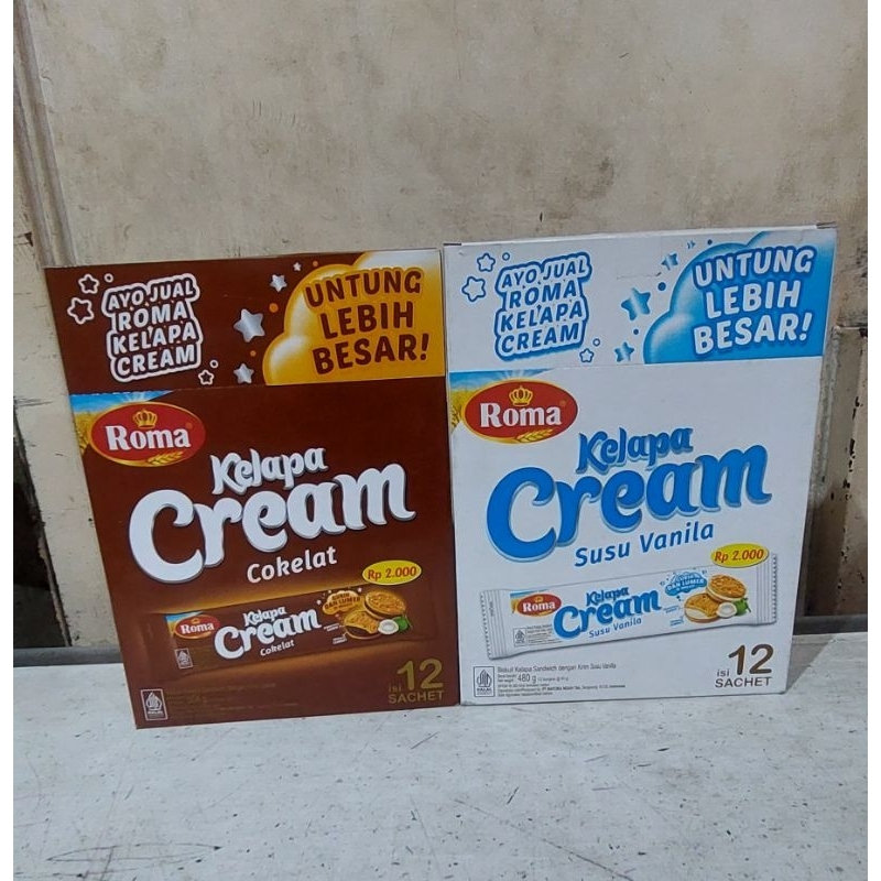 

Roma Kelapa Cream 480g PAK isi 12 sachet - Vanilla Cokelat
