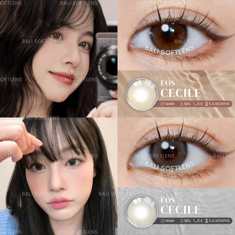 Softlens Cecile 14MM Dupe Softlens Yurial Korea Natural Diameter Kecil