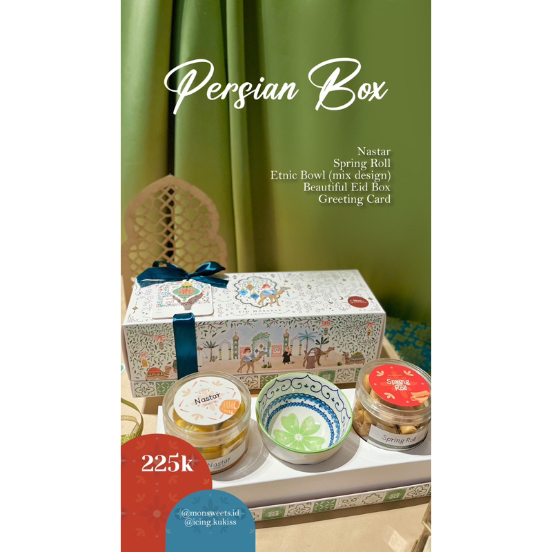 

Persian Box Hampers lebaran idul fitri kue kering hantaran lucu murah