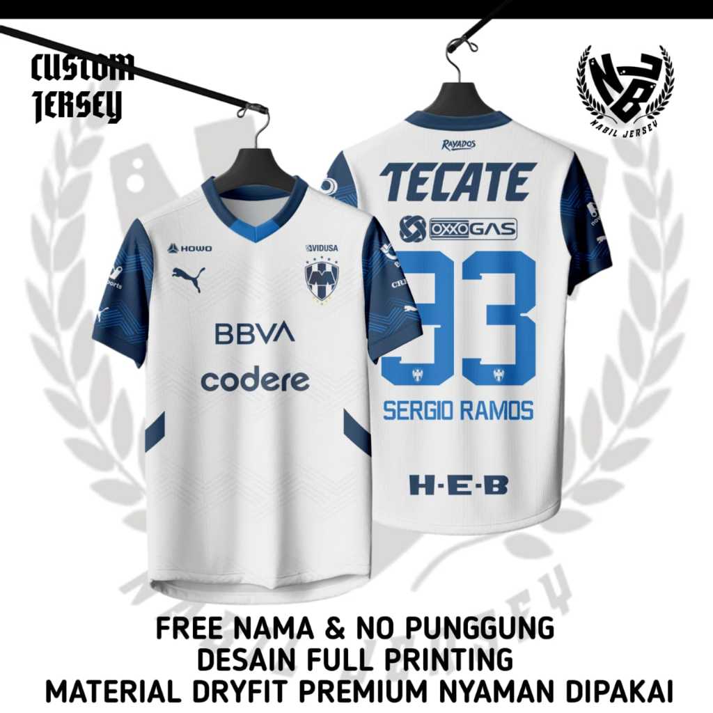 JERSEY Viral Sergio Ramos Monterrey