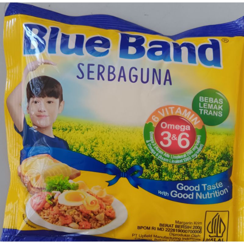 

Blue band Margarine Serbaguna 200 grm pcs saset ed Februari 2026
