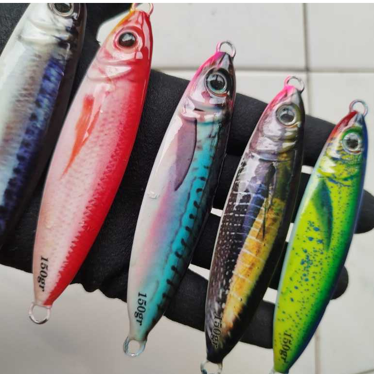 Umpan pancing  metal jig colt  sniper decal 3D 40, 60, 80, 100 gr full GID 40-100 -150 gram