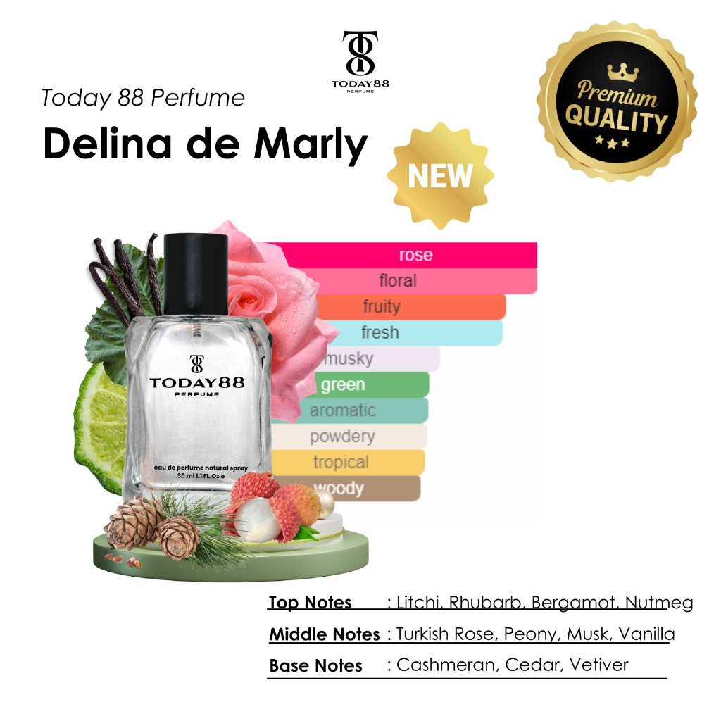 NEW Delina de Marlyy Premium - Parfum Wanita Today 88 Perfume