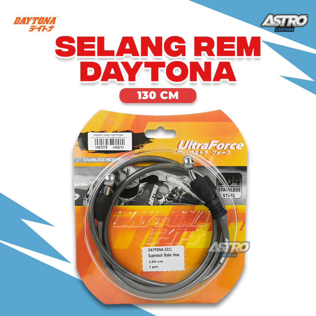 Selang Rem Daytona Racing 130cm Klx 150 Crf 150 Wr 155 Superstock Brake Hose Rear Original