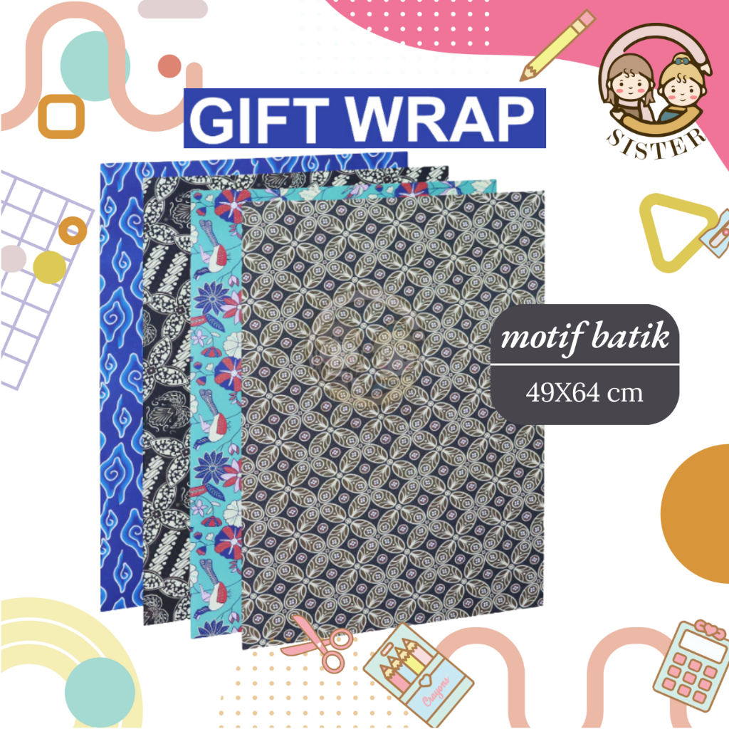 

SIDU Kertas Kado Batik/Kertas Kado Glossy Batik