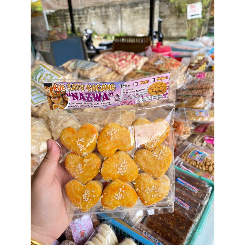 

kue satu kacang bungkus plastik