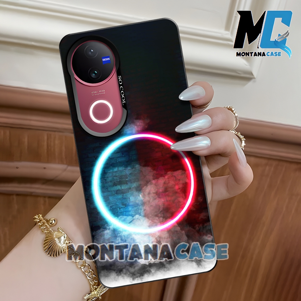 MONTANA CASE - SoftCase So Cool Vivo V50 5G - Casa Fusion Motif Ring Silicone Microfiber Softcase Vi