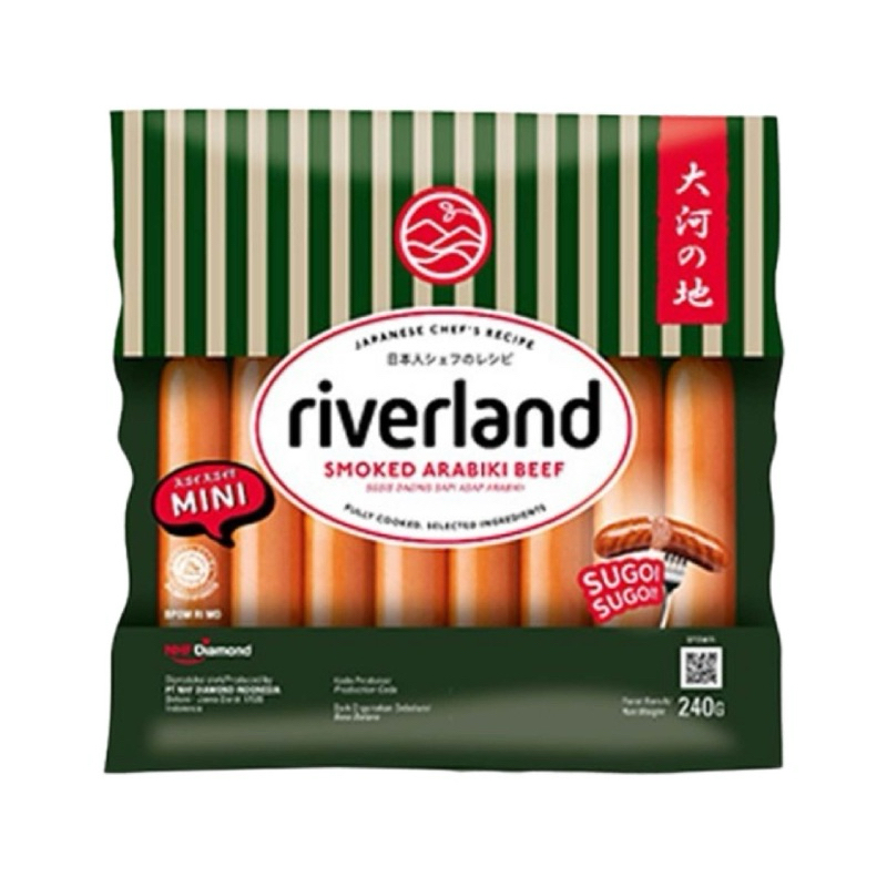 

Riverland Smoked Arabiki Beef Sausage sosis 240gr