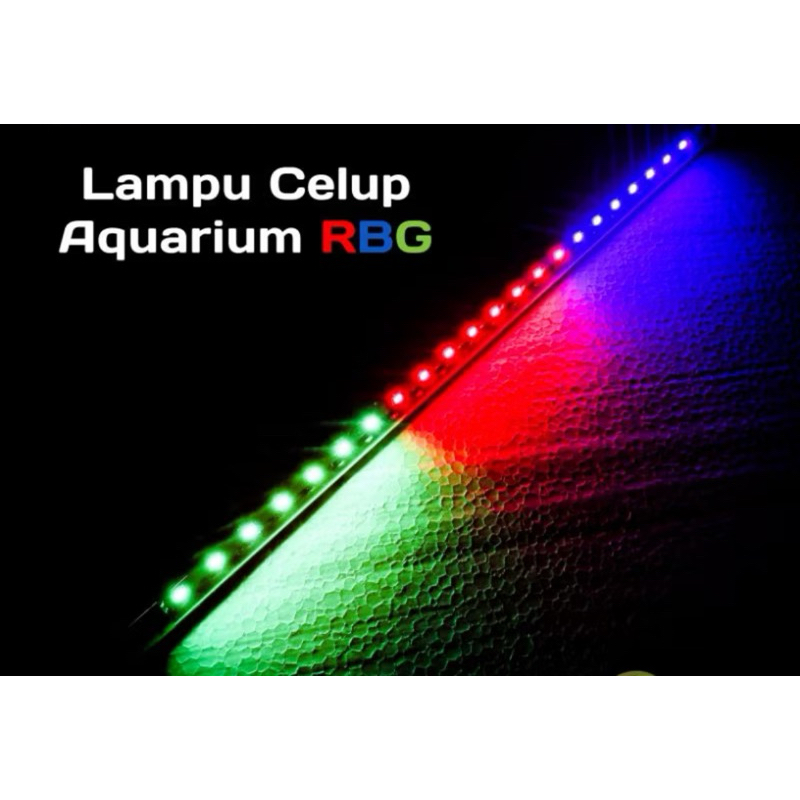 lampu aquarium t4 80cm 3warna celup aquarium dan kolam