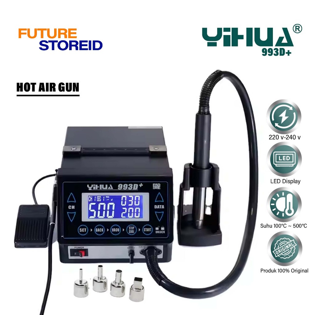 YIHUA 993D+ Upgrade Version Blower - Vacum Suction Pen Original