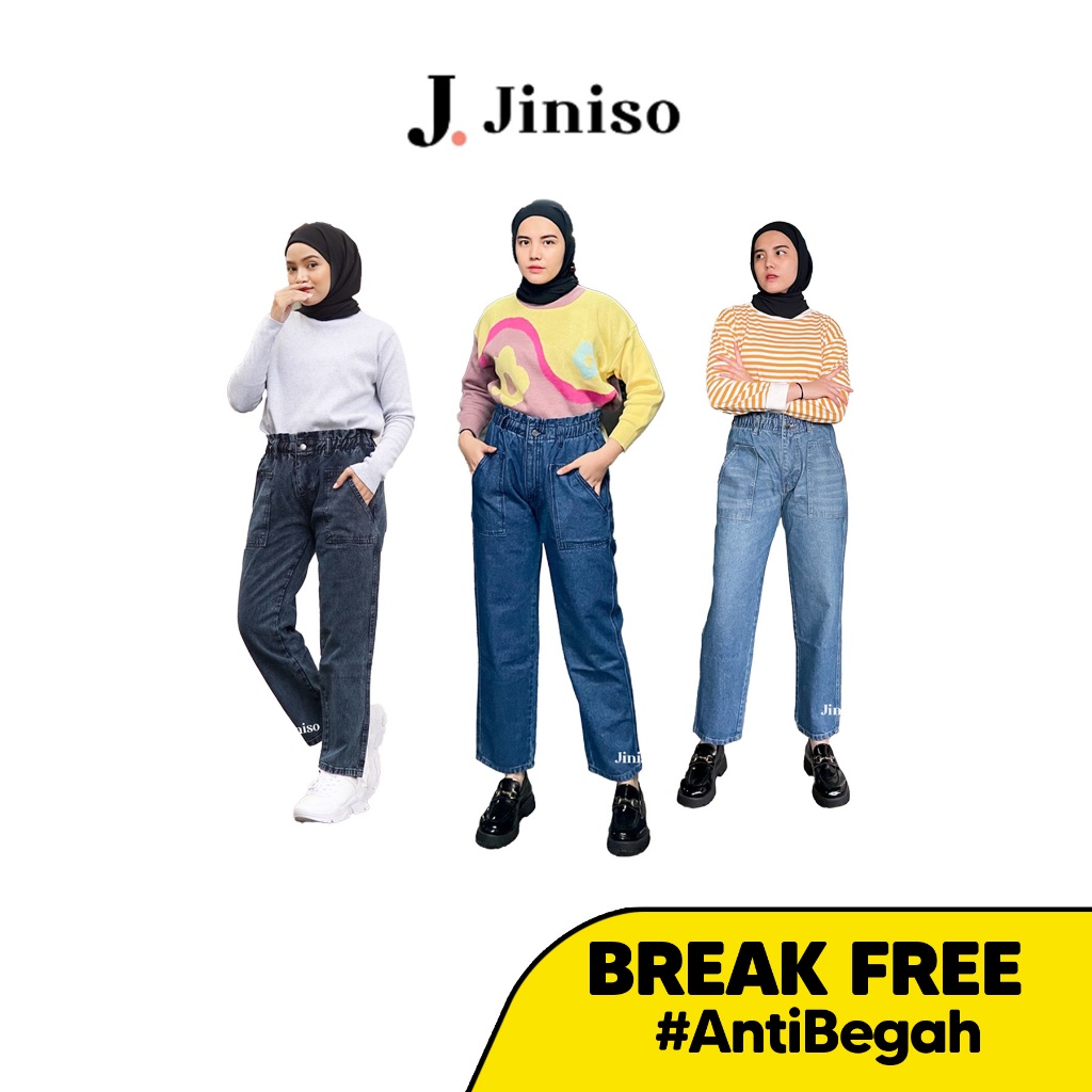 JINISO - Break Free Baggy Mom Jeans