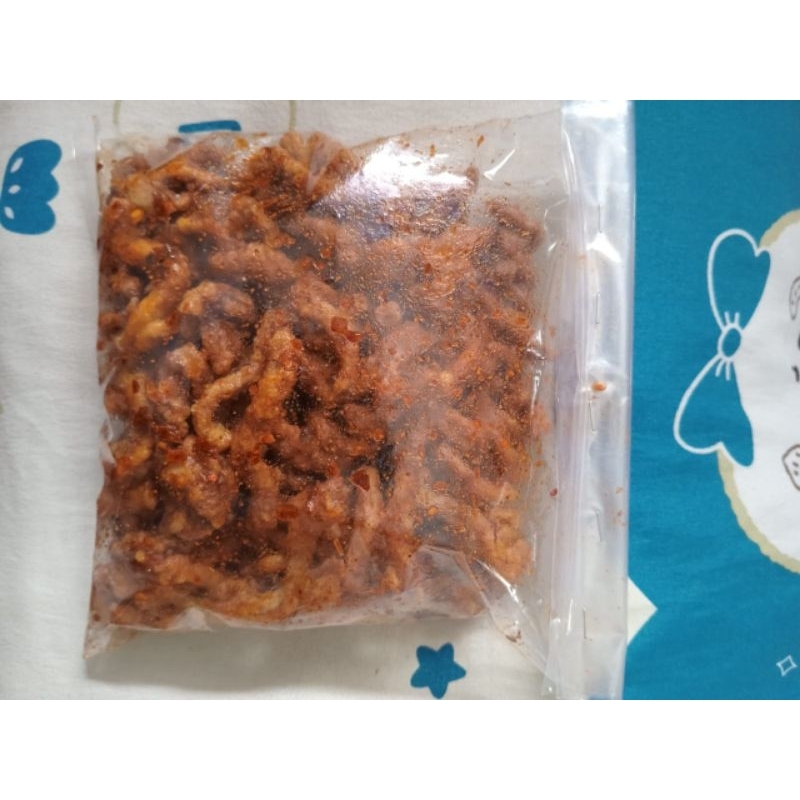 

kripik usus pedas daun jeruk 250 gram