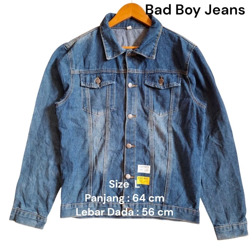 Vtg Badboy Jacket Denim Jacket Jeans Preloved