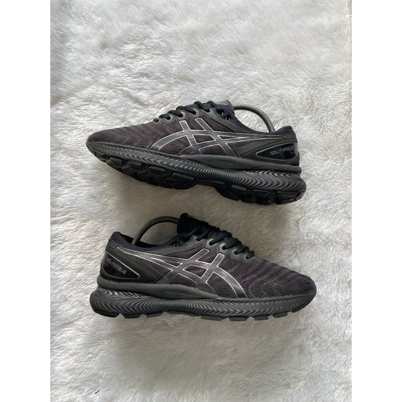 sepatu asics gel nimbus black size 42