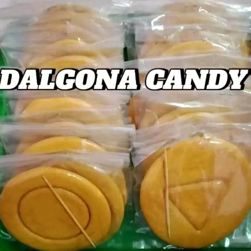 

DALGONA CANDY/PERMEN SQUID GAME 1 PAK ISI 10 PCS