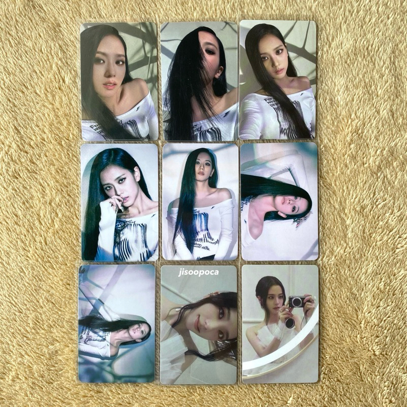 BLACKPINK JISOO — me flower solo photocard pc beret album official photobook red black tag lp kit ve