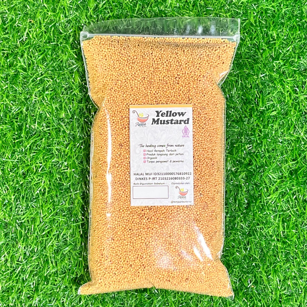 

Biji Yellow Mustard 1 Kg - Rempah Bu Risma