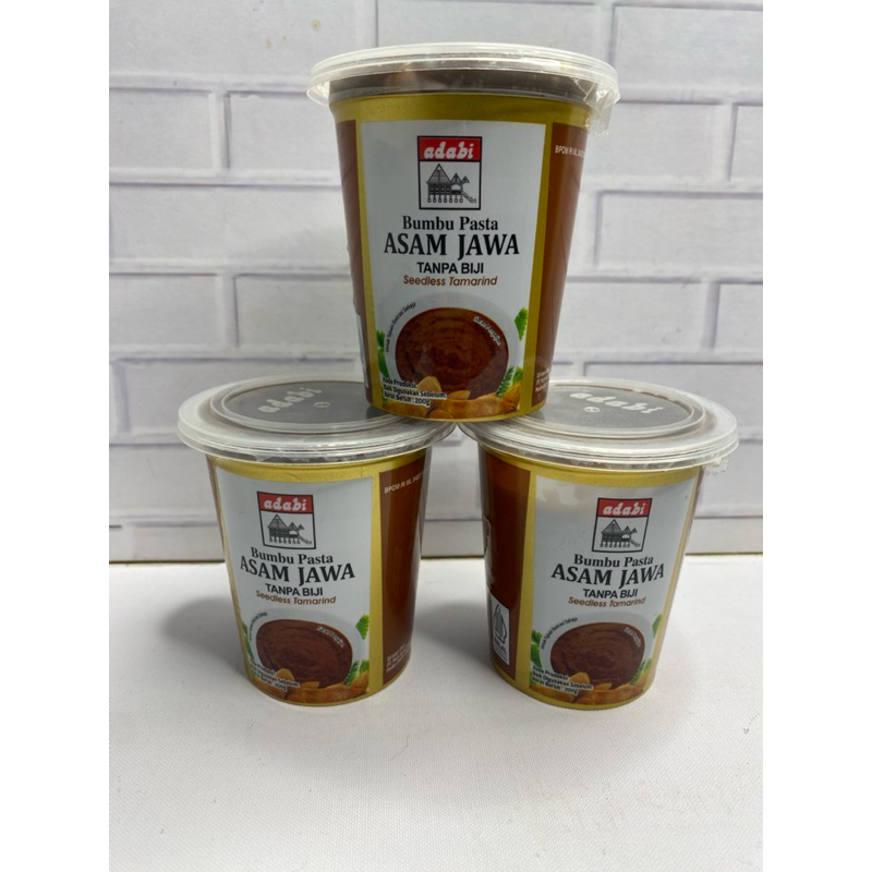 

Adabi Bumbu Pasta Asam Jawa Tanpa Biji - 200g (Seedless Tamarind)