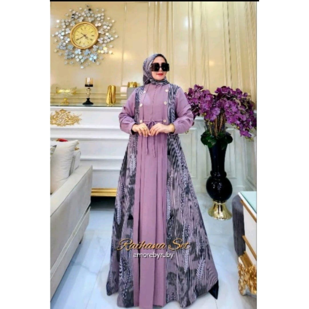 outfit lebaran wanita kekinian gamis cantik baju lebaran 2025 baju cewek kekinian 1