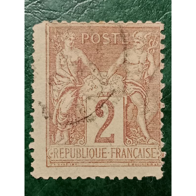

Prangko Perancis 2 C Tahun 1877-1900 USED
