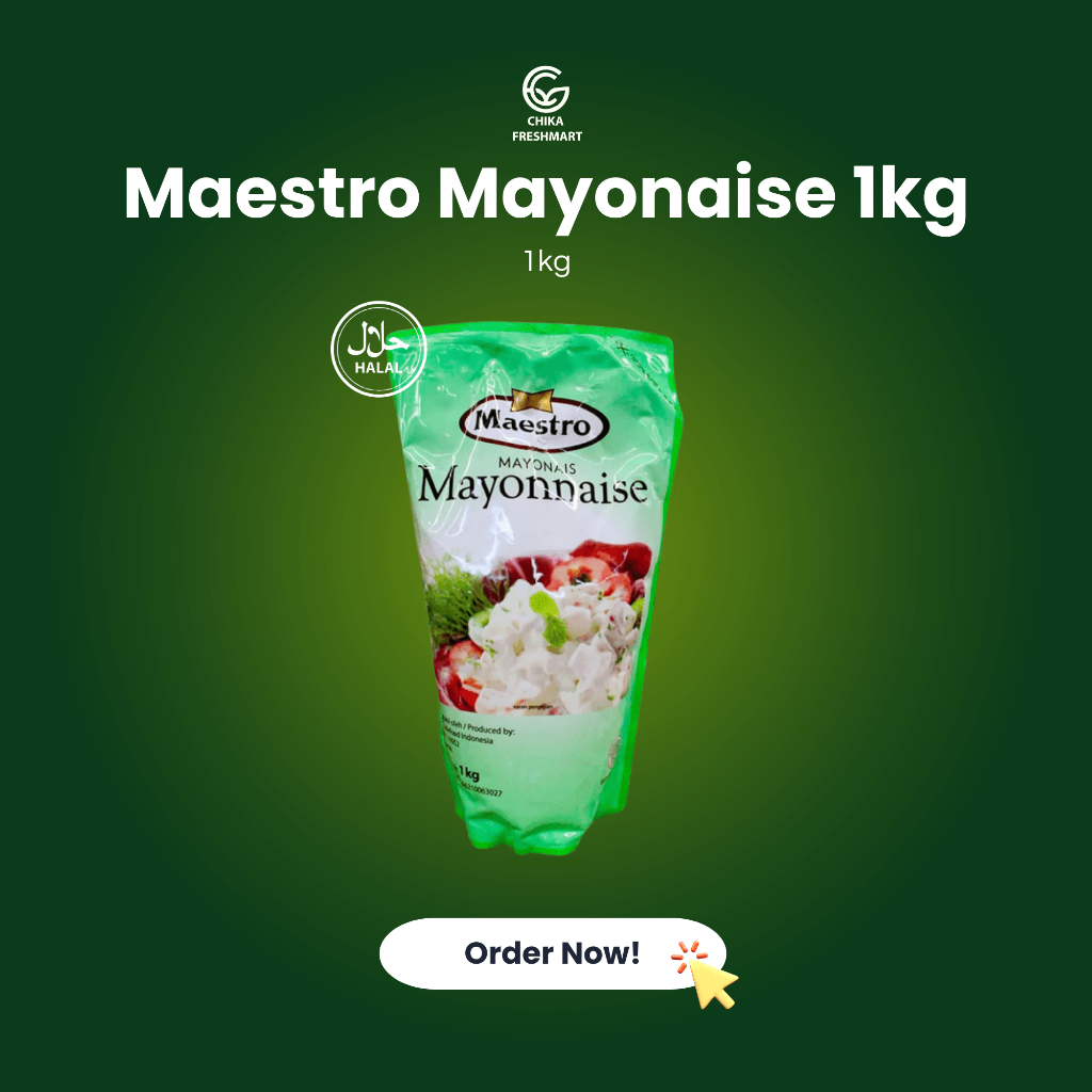

Maestro Mayonaise Ukuran 1kg & 200gr