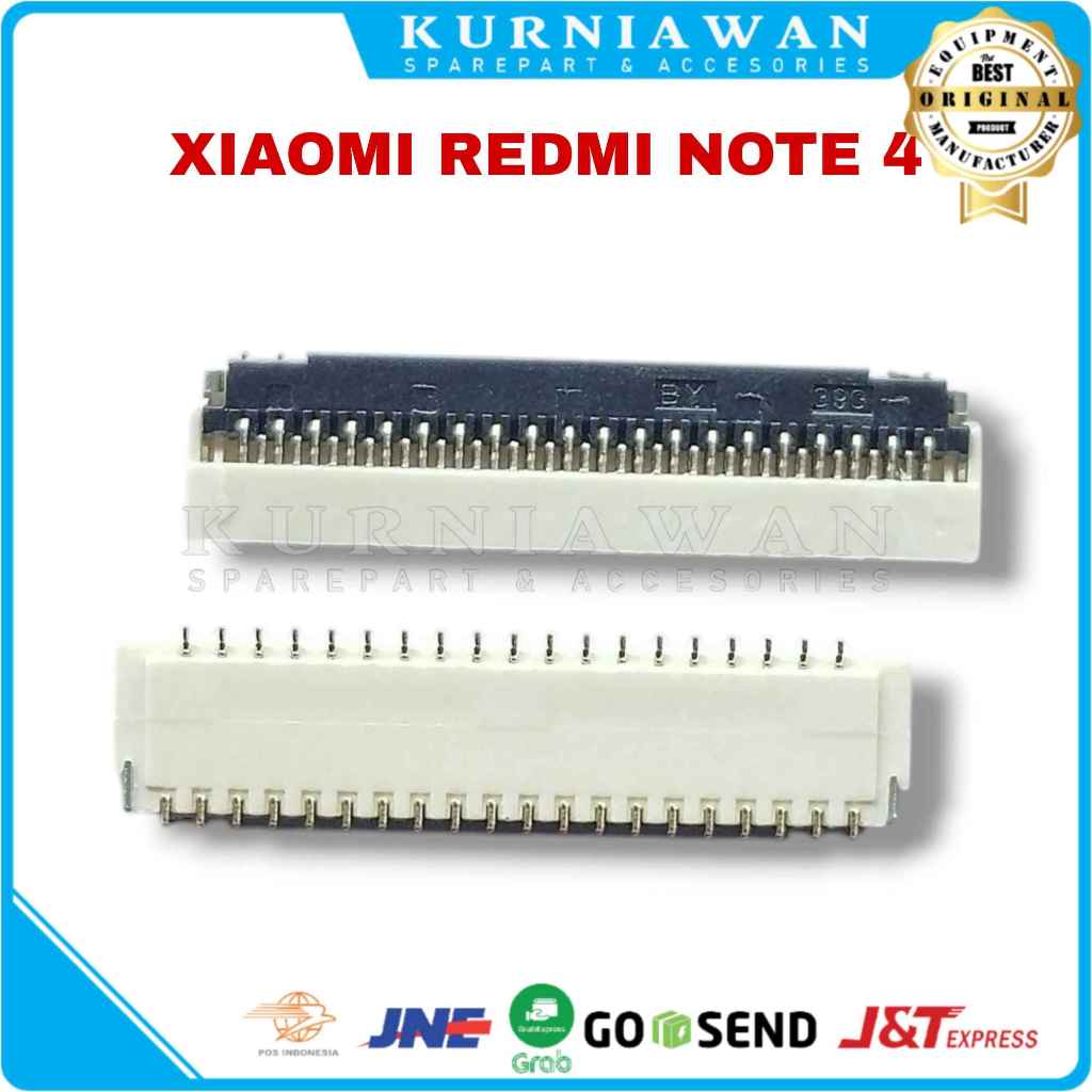 Konektor Lcd Soket Lcd Connector Lcd Fpc Xiaomi Redmi Note 4