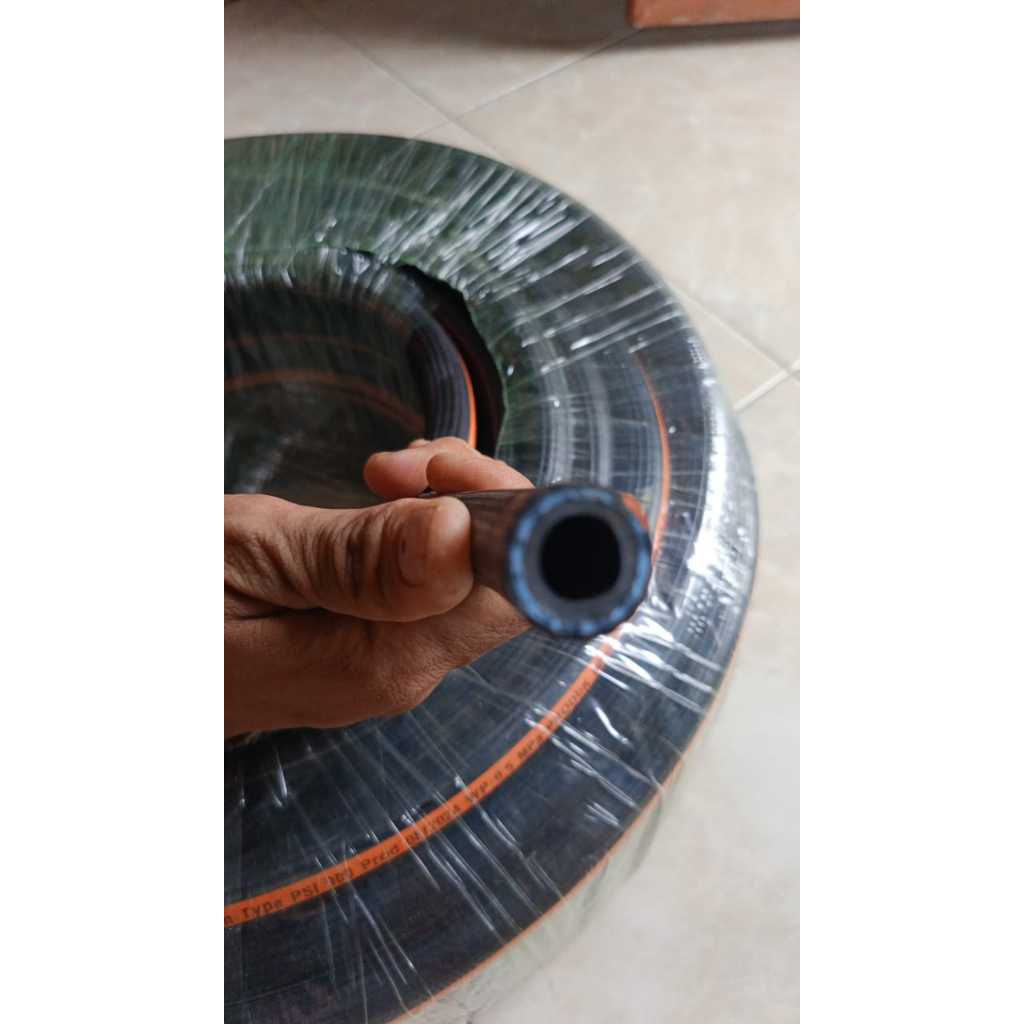 Selang hitam lpg 3 lapis jual per meter - selang kompor gas 3 lapis