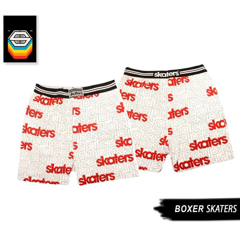 Boxer Skaters Fullprint Putih YC046