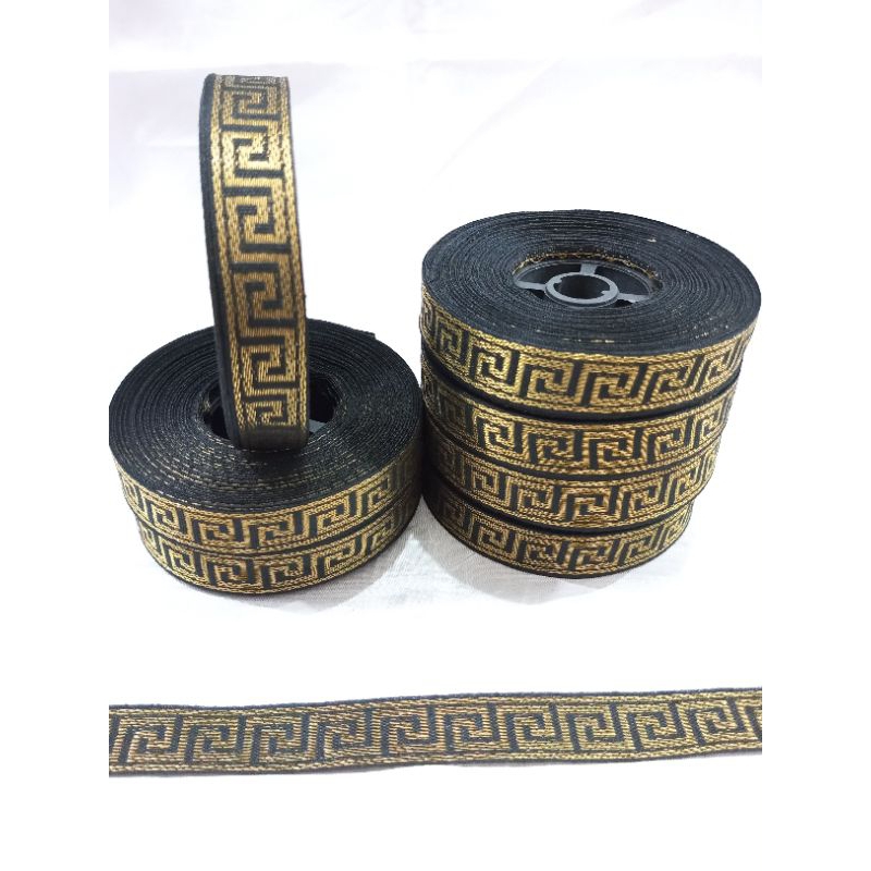 Pita Renda 1,5Cm/Pita Gamis/Renda Tepi Motif Kain/Renda Tepi