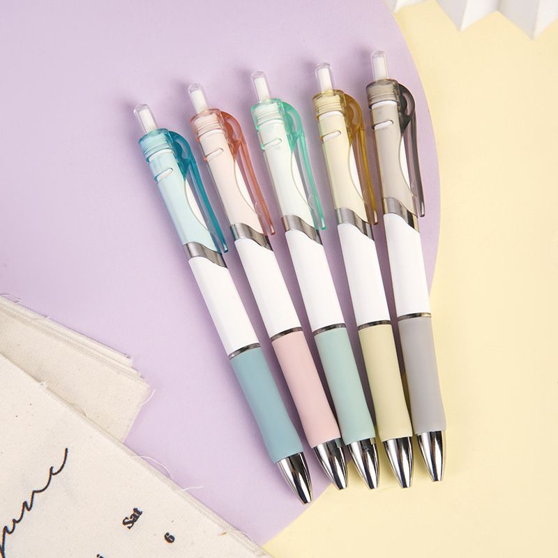 

Pulpen tekan Cantik Elegan Estetik / Aesthetic Pen 0.5mm / pulpen tinta hitam warna random