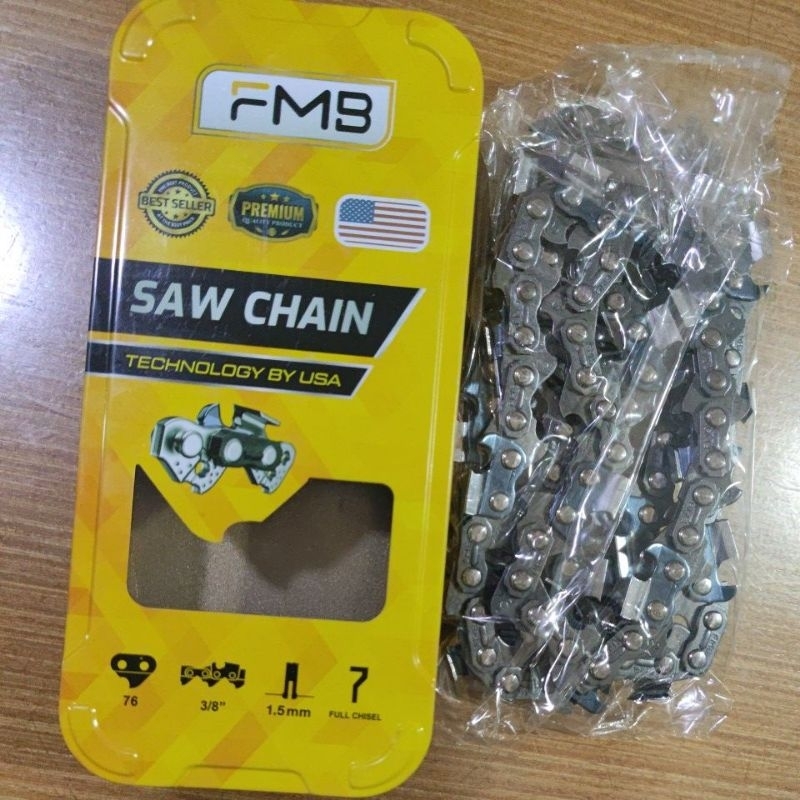 Rantai Chainsaw 38T FMB Bar 22" Laser Baja Potong