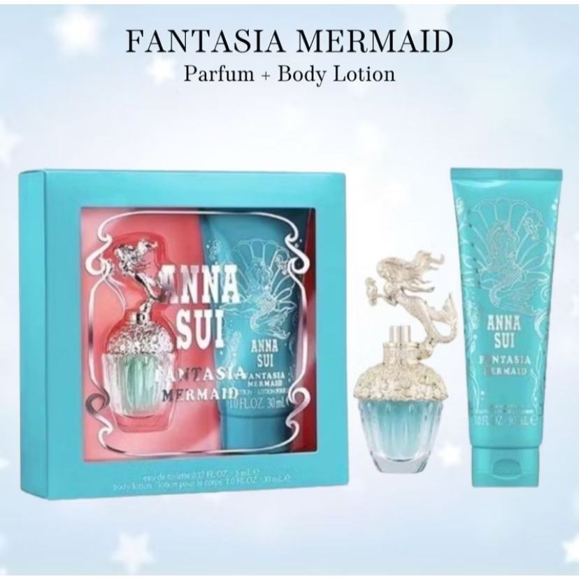 Anna Sui Parfum Fantasia Mermaid for Women EDT Gift Set (5 ml + Body Lotion 30 ml)