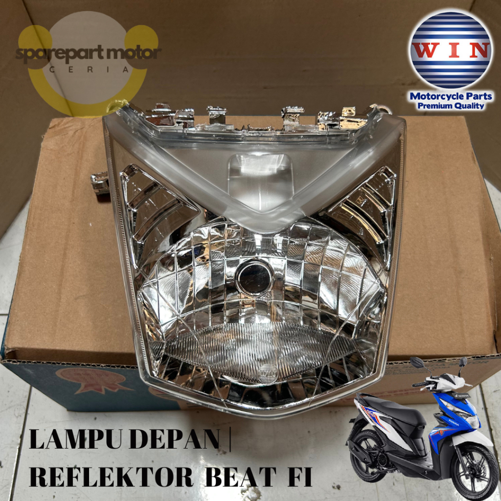 SPAREPART MOTOR | REFLEKTOR LAMPU DEPAN BEAT FI MERK WIN ORIGINAL