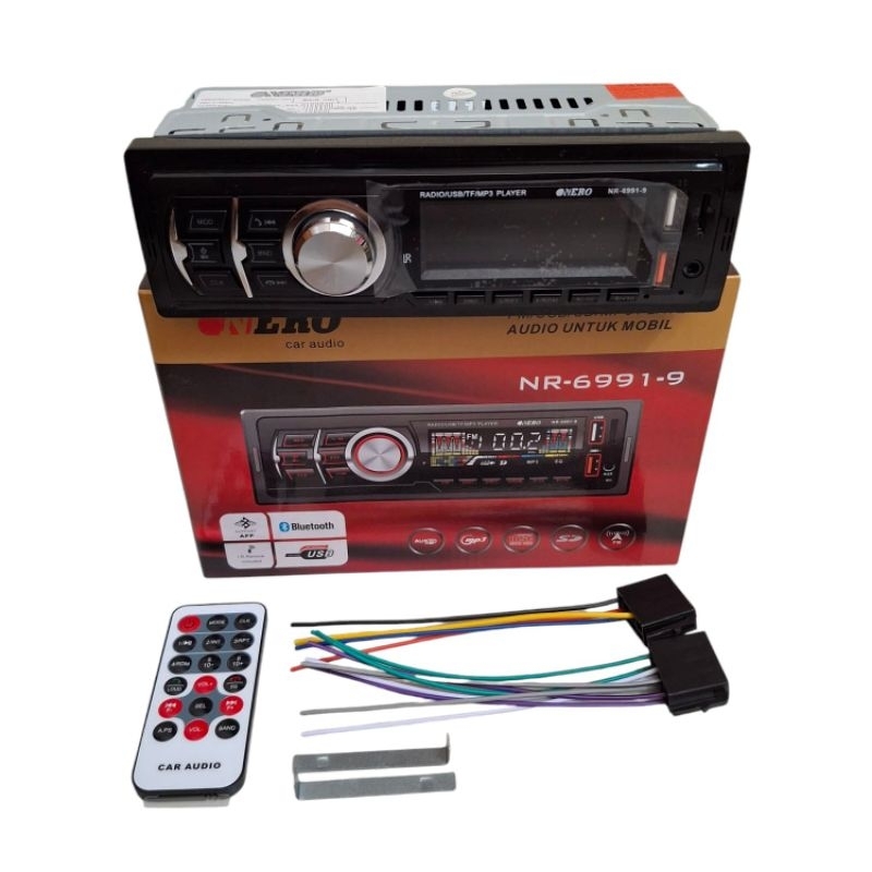 Single din nero nr-6991-9 tape mobil mp3 bluetooth usb nero