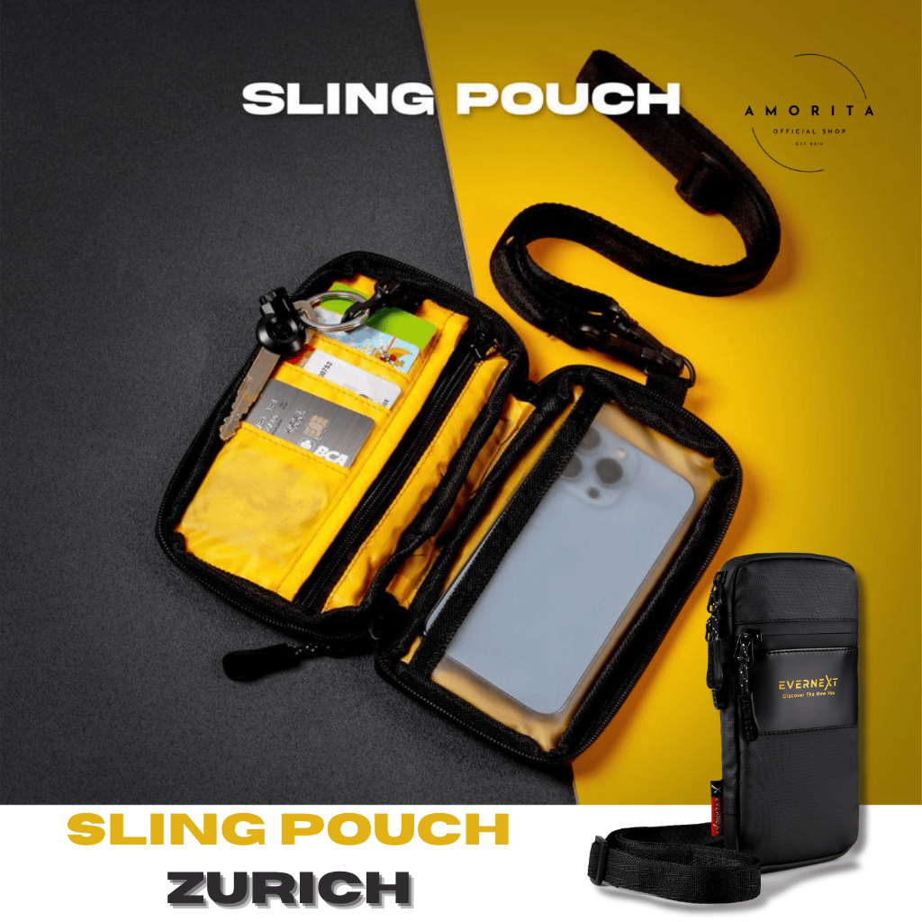 AMORITA.co - Sling Pouch Zurich Waterproof Pria Sling Phone Tas Handphone Cowok Dompet Hp Pria Wanit