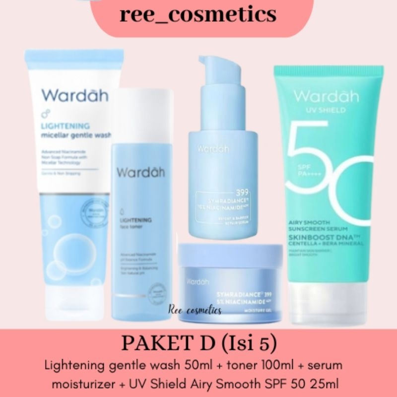 WARDAH Symradiance Series 1 Paket Lengkap Hemat Skincare Wardah Mencerahkan
