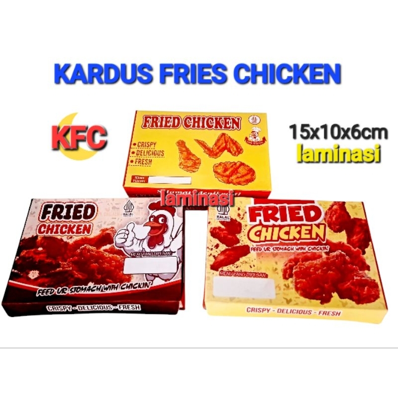 

100Pcs Dus KFC Paper louch Box/dus ayam goreng Ukuran 15x10x6cm