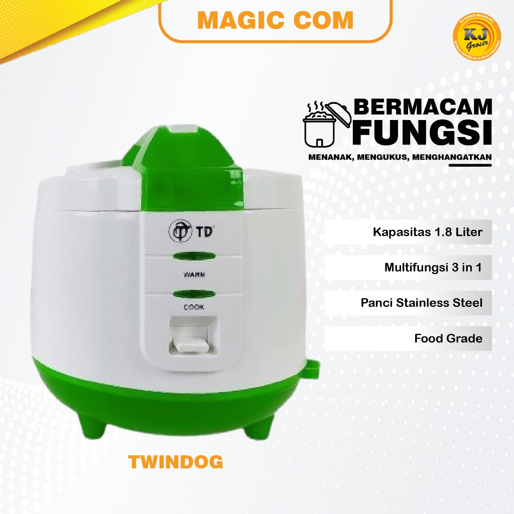 PENANAK NASI MAGIC COM TD 1,8 LITER PENANAK NASI 3IN1 PENANAK NASI MURAH RICE COOKER MURAH HARGA GRO