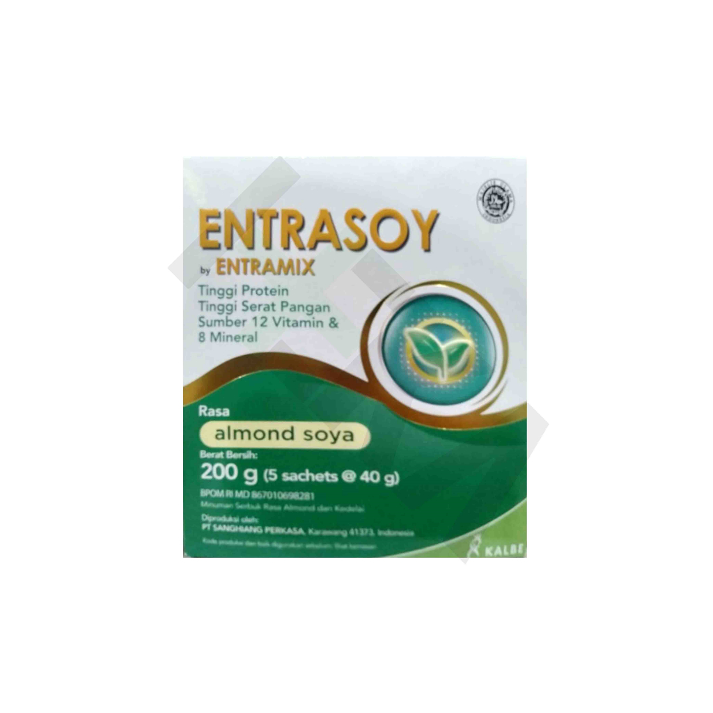 

Entrasoy 200 g Almond Soya - Susu Nutrisi Dewasa Tinggi Protein Serat [Tembalang]