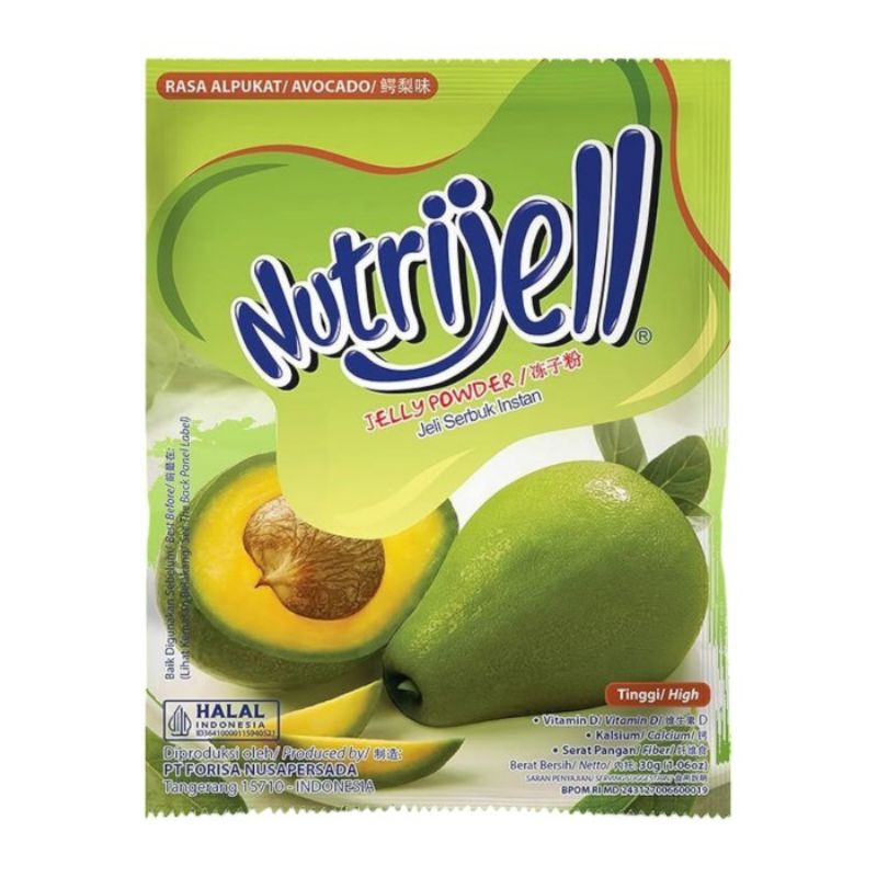 

Nutrijell Avocado alpukat 30 Gr X 12 Pcs