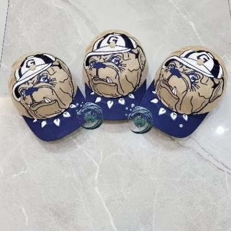 Topi Death Stock RARE MITCHELL AND NESS original  x Georgetown Hoyas SUPER BIG LOGO