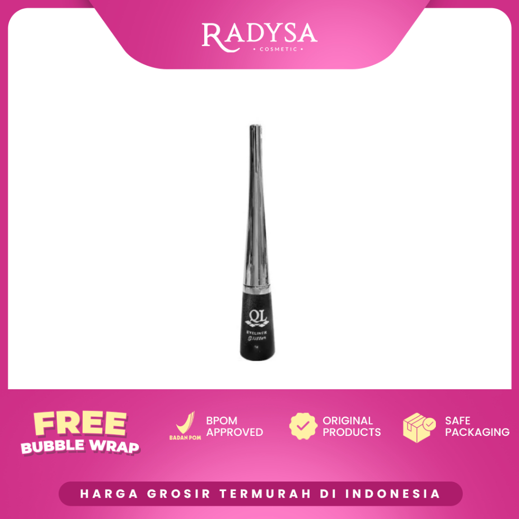 𝐑𝐀𝐃𝐘𝐒𝐀 - Ql Eyeliner Glitter Black - 4 ml