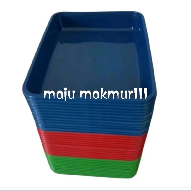 nampan plastik kotak panjang untuk sajian. tempat wajik jenang hantaran lamaran harga ECER 1 pcs, uk