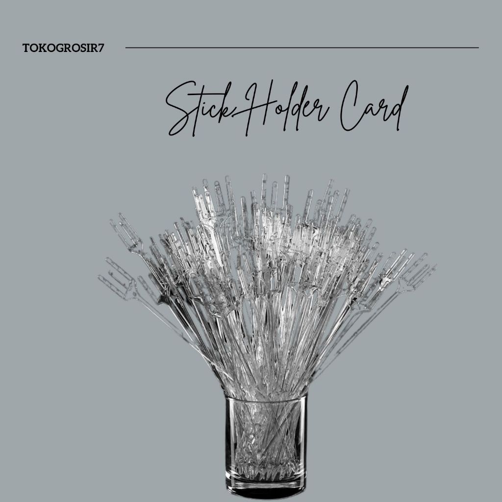 

STICK PLASTIC CARD HOLDER TRANSPARANT KARTU PLASTIK TRANSPARAN ECER