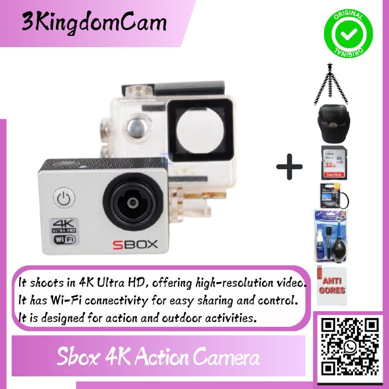 Sbox 4K Ultra HD Action Camera