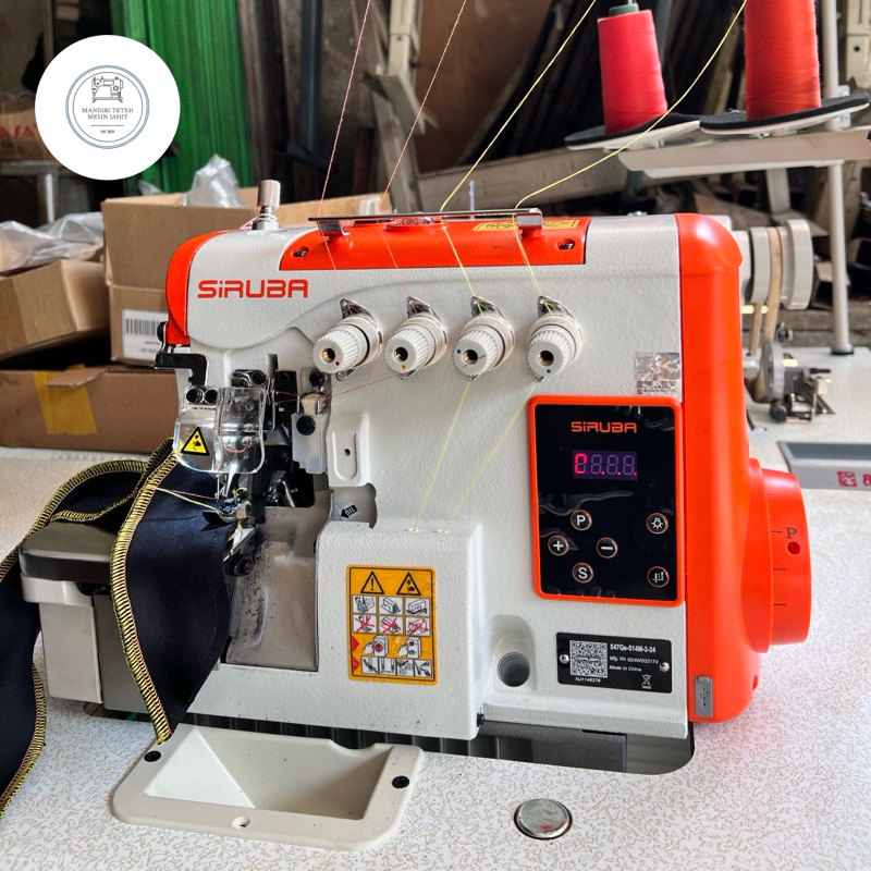 MESIN OBRAS SIRUBA TIMBUL KOREA BENANG 4 DIRECT SERVO NEW (BARU)